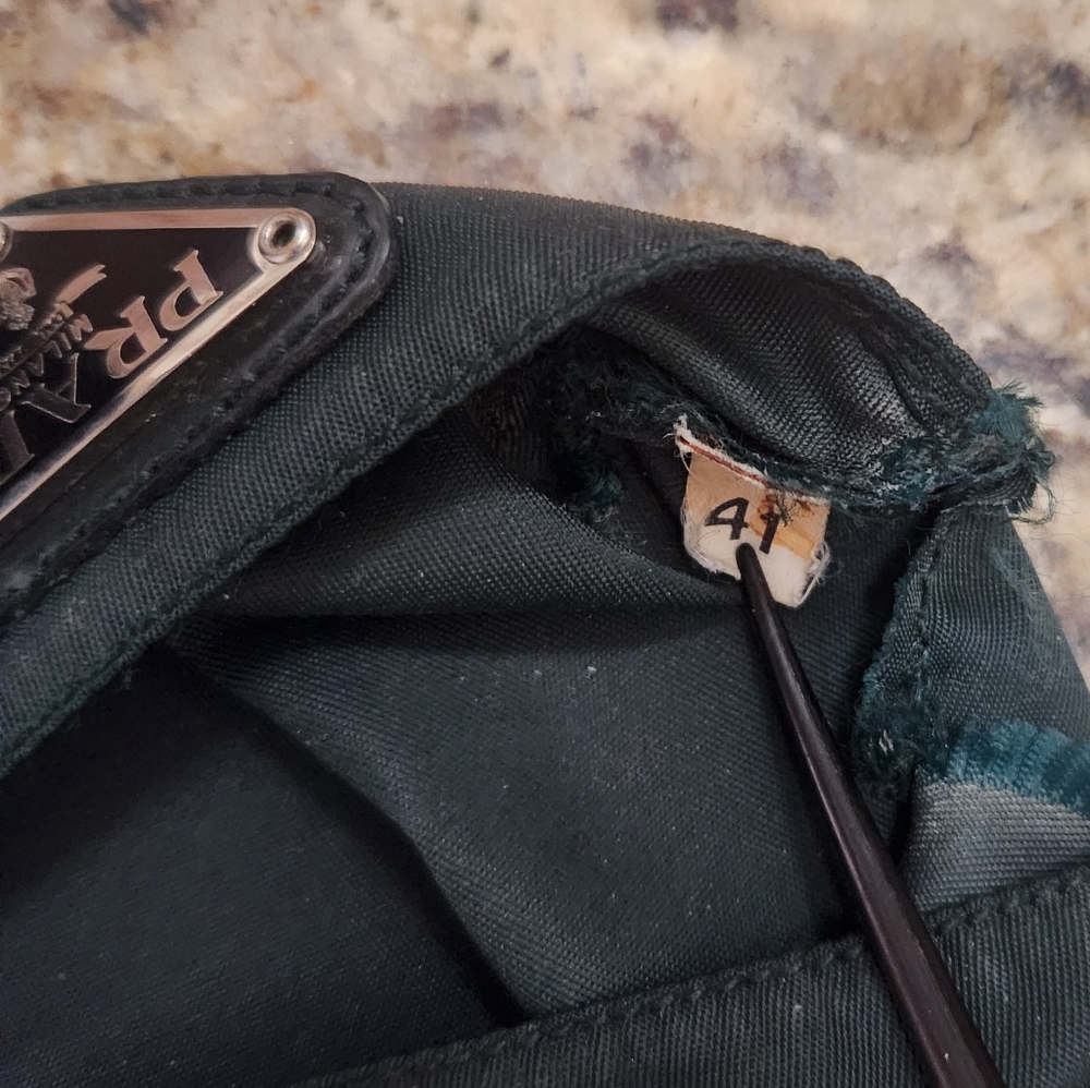 Prada Tissue Nylon Pouch Green - Picture 6 of 6